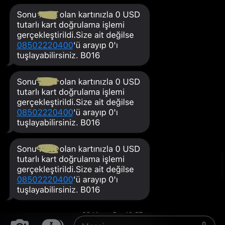 Halkbank 0 USD İşlemi