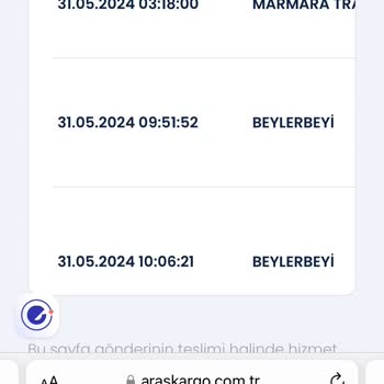 Aras Kargo Kargom Şubeden Şubeye Geziyor