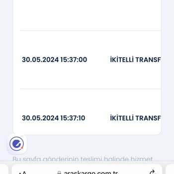 Aras Kargo Kargom Şubeden Şubeye Geziyor