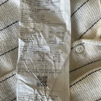 DeFacto Yıkandığında Çeken Ürün