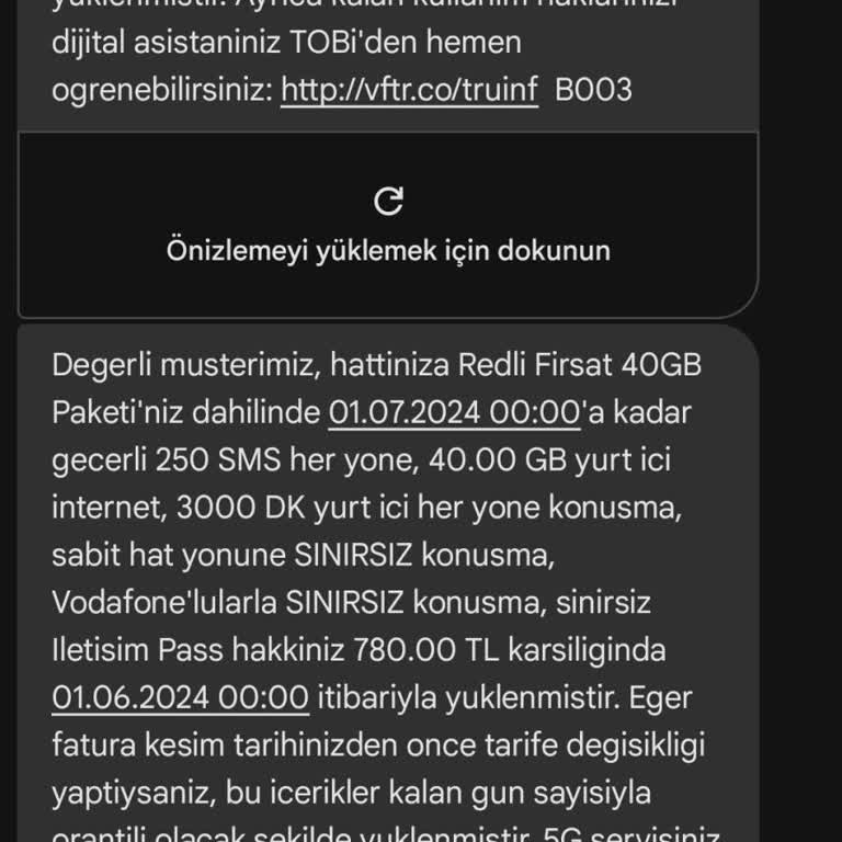Vodafone Faturalı Hat Pişmanlığı!