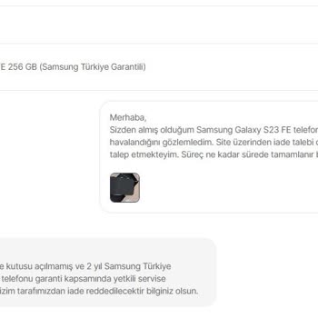 Hepsiburada'dan Alınan Hasarlı Cep Telefonu