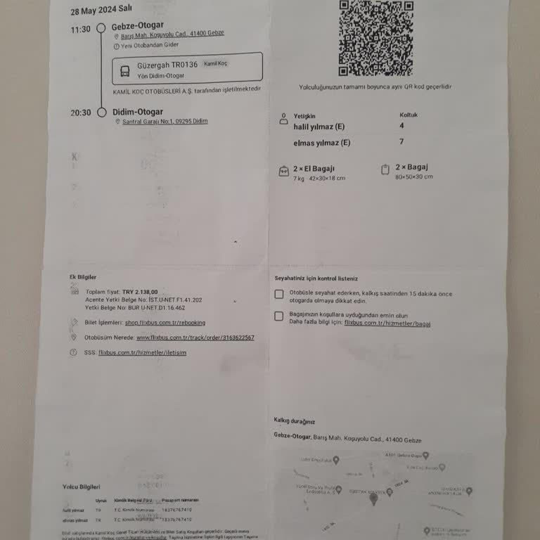 Kamil Koç Otobüste Unutulan Eşya