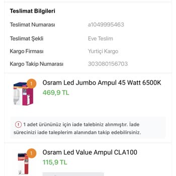 Koçtaş Satın Aldığım Ürünü 2. Kez Yine Göndermiyor!