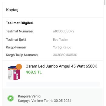 Koçtaş Satın Aldığım Ürünü 2. Kez Yine Göndermiyor!