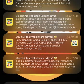 Cepte Şok Uygulamasıyla Yaşadığım Teslimat Sorunu