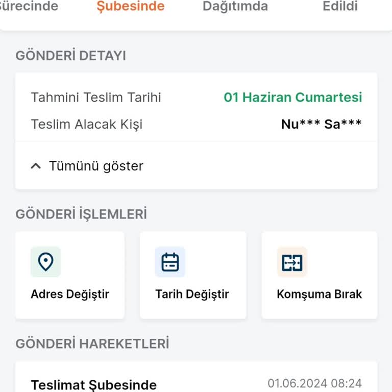 Trendyol Express Şubede Bekletilen Kargo