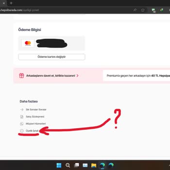Hepsiburada Premium İptali İçin Bilgisayardan Giriş Zorunluluğu