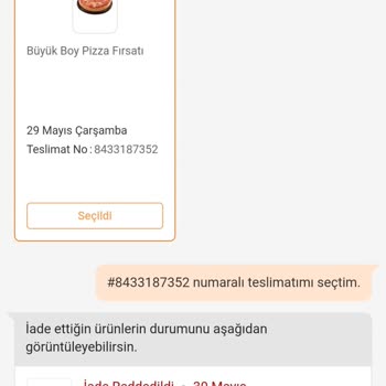 Domino's Pizza Eksik Malzeme Ve Trendyol Mağduriyeti