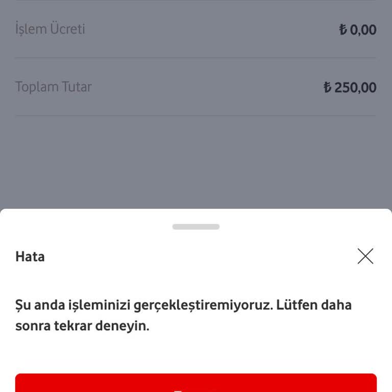 Vodafone Pay Para Yükleyemiyorum Para Yükleme Hatası