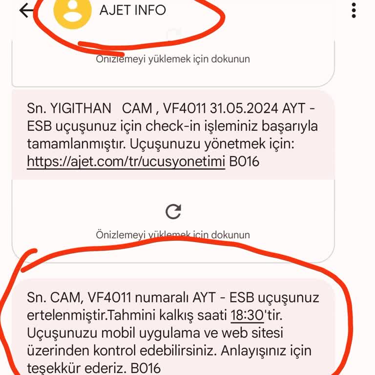 Ajet Uçuş Ertelemesi: İşime Yetişemedim, Ücretsiz Yeni Uçuş Talebi