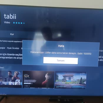 Samsung TV Uygulama İndirme Hatası