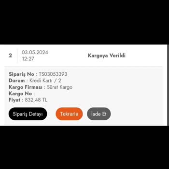 Oriente Home İade Tutarı Ödenmedi