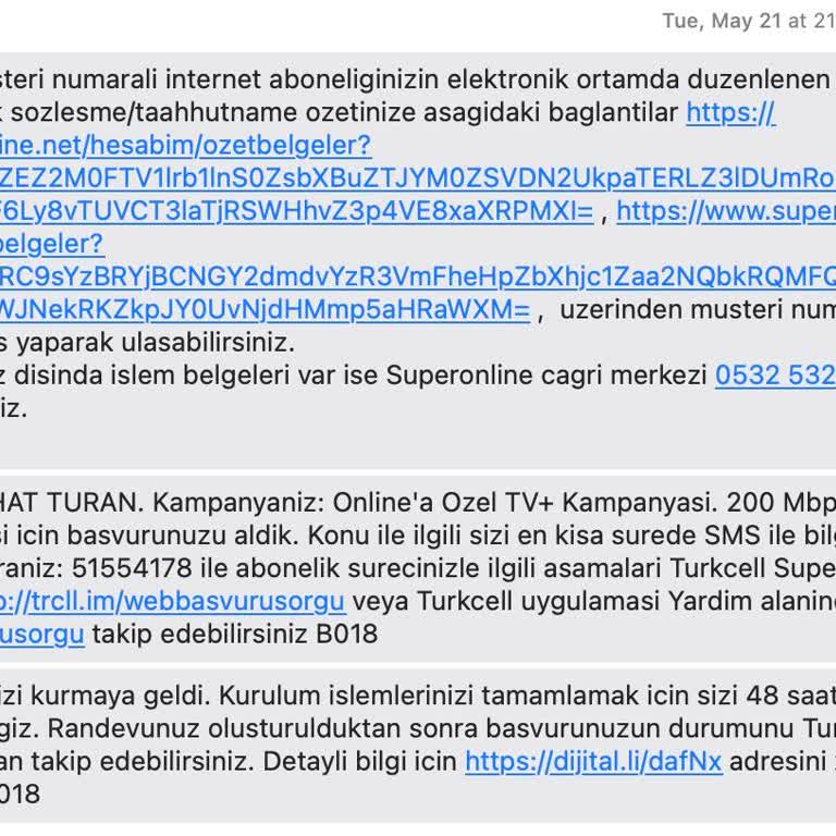 Turkcell 10 Günde Yapılamayan Kurulum İşlemi