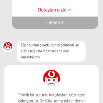 Vodafone Hediye Kampanyalar Tanımlanmıyor.