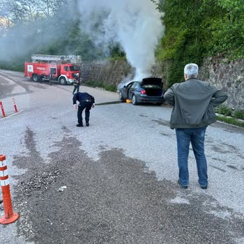 BMW 520 Aracım Seyir Halinde Yandı