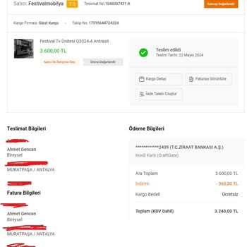 Koçtaş Ürün Mağduriyeti Hakkında