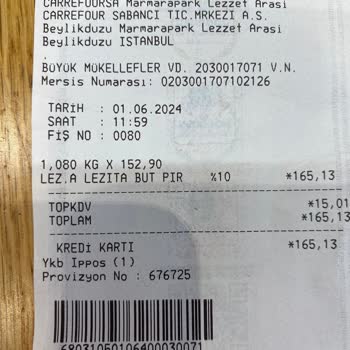 Carrefour SA Ürün İle Kasa Arasında Fiyat Farkı