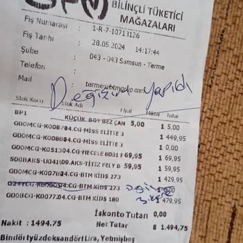 BTM Moda 300 TL Paramızı Vermediler