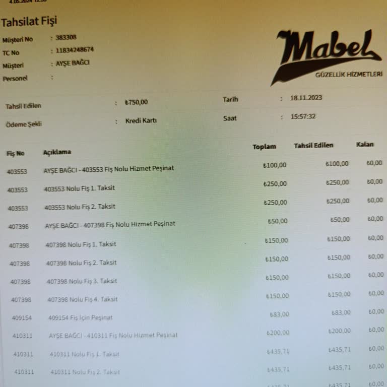 Mabel Güzellik Merkezi Sürekli El Değiştiren Mabel'de Müşteri Mağduriyeti