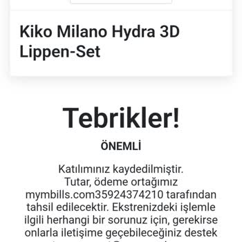 Kiko Milano Sahte İnternet Sitesi