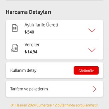 Vodafone Tarife Ücretinin Bana Verilen Fiyata Geri Çekilmesini İstiyorum