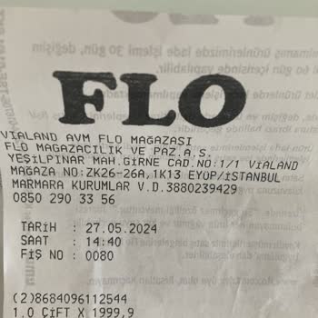 FLO Ayakkabı Reyon Kasa Fiyat Farkı