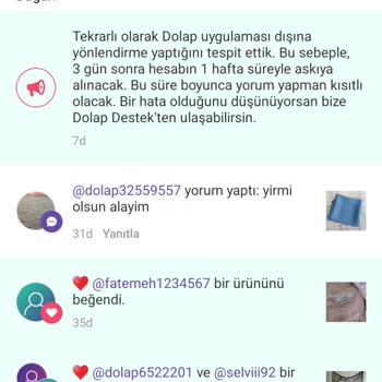 Dolap Hesabi Haksiz Yere Askıya Alma