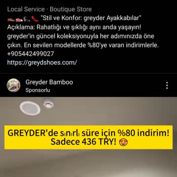 Greyder Ayakkabı Sahte Hesap
