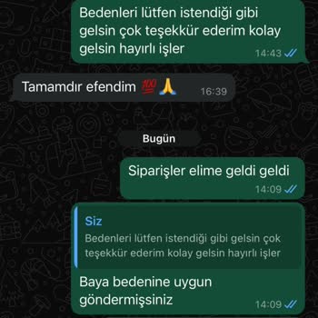 Diddy Butik Bedenler Etiket Kısmı Kesilmiş Farklı Beden Yolladı