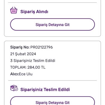 Gratis Verdiğim Sipariş Uygulamada Gözükmüyor