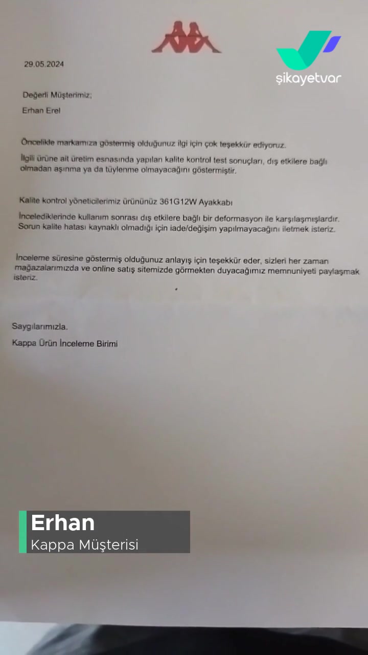 Kappa Ayakkabı Şikayeti videonun kapak resmi