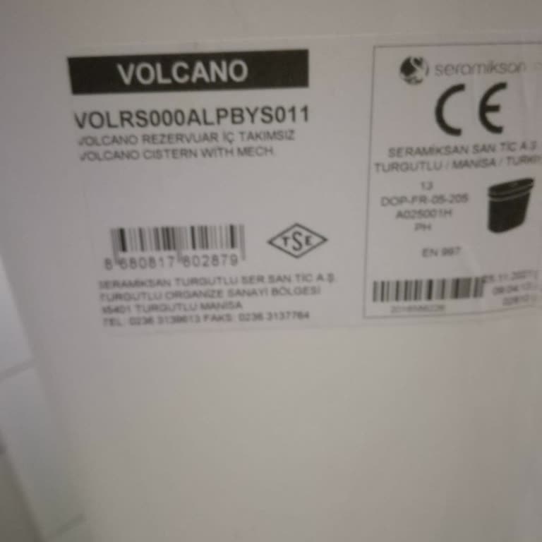 Seramiksan -volcano Marka WC Üretim Hatası