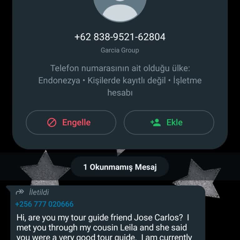WhatsApp'tan Yabancı Ülkelerden Gelen Güvenli Olmayan Mesajlar