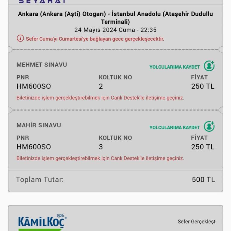 Obilet'in Otogara Girmeyen Korsan Firması.