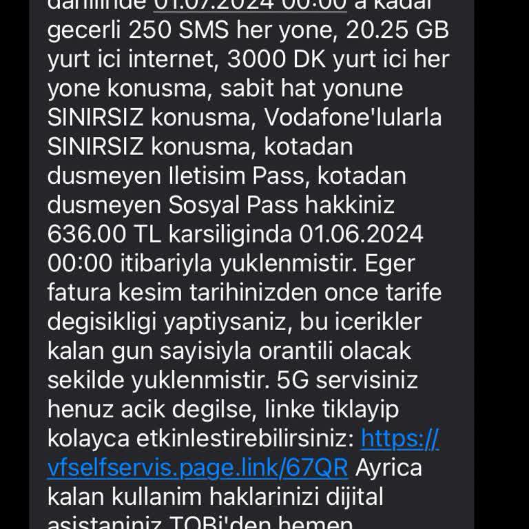 Vodafone Fahiş Fiyat, Faturasız Hatta Geçiş
