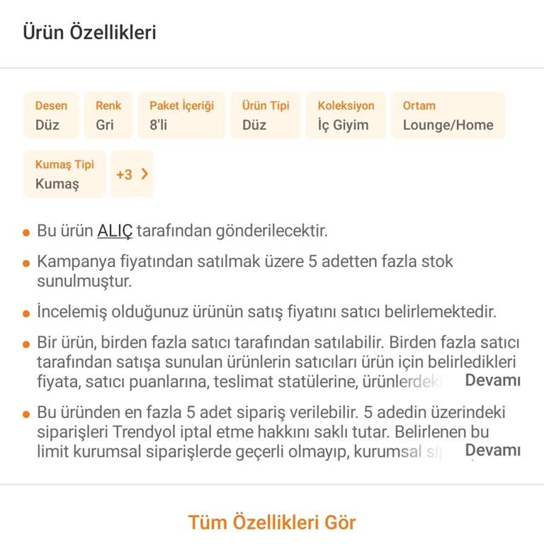 Trendyol Alıç Giyim Eksik Ürün Gönderiyor