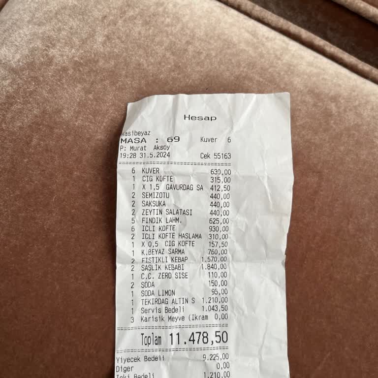 Kaşıbeyaz Restaurant Hijyen Problemi.