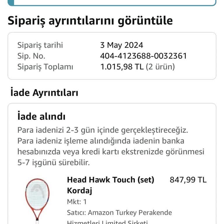 Amazon Para İademi Yapmadı