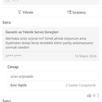 Çiçek Sepeti Nde Sahte Gözlük Satılıyor.