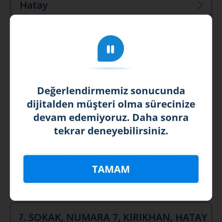 Denizbank Mobil Uygulamasından Denizbank Müşterisi Olamıyorum!