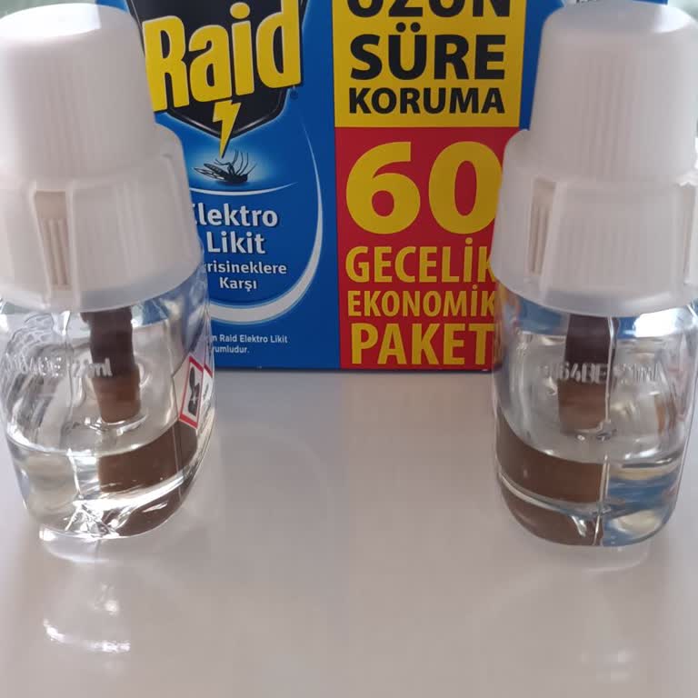 Raid Marka Elektro Likit Yedek Şişelerin Miktarı Olması Gerekenden Az.