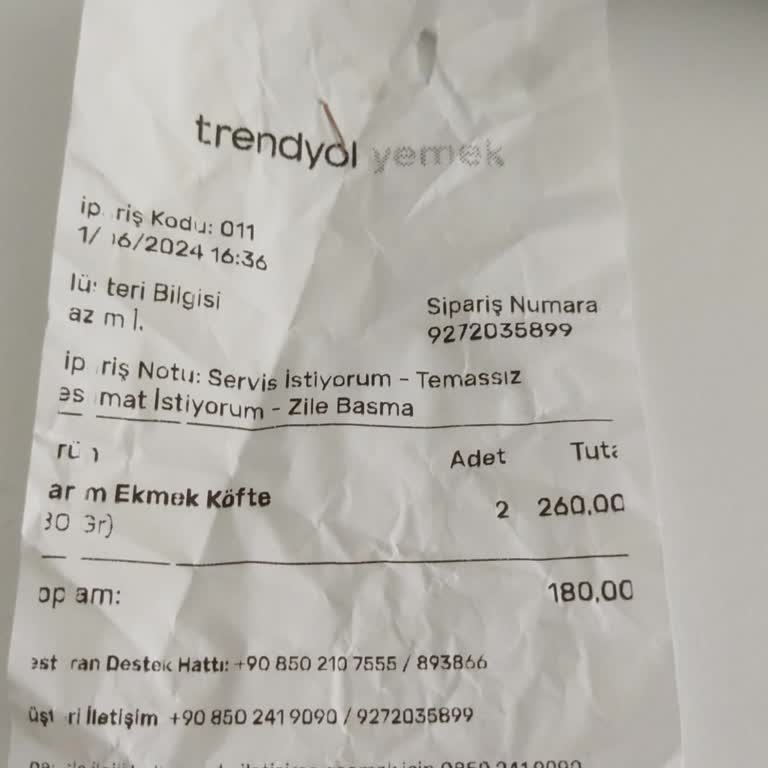 Trendyol GO Kuryesi Siparişi Çalmış