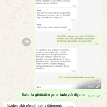 Laminta Para İadesi Yapılmıyor