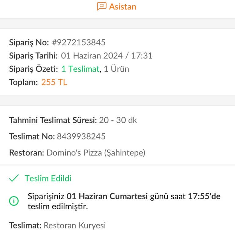 Gaziantep Karataş Domino's Mağduriyeti