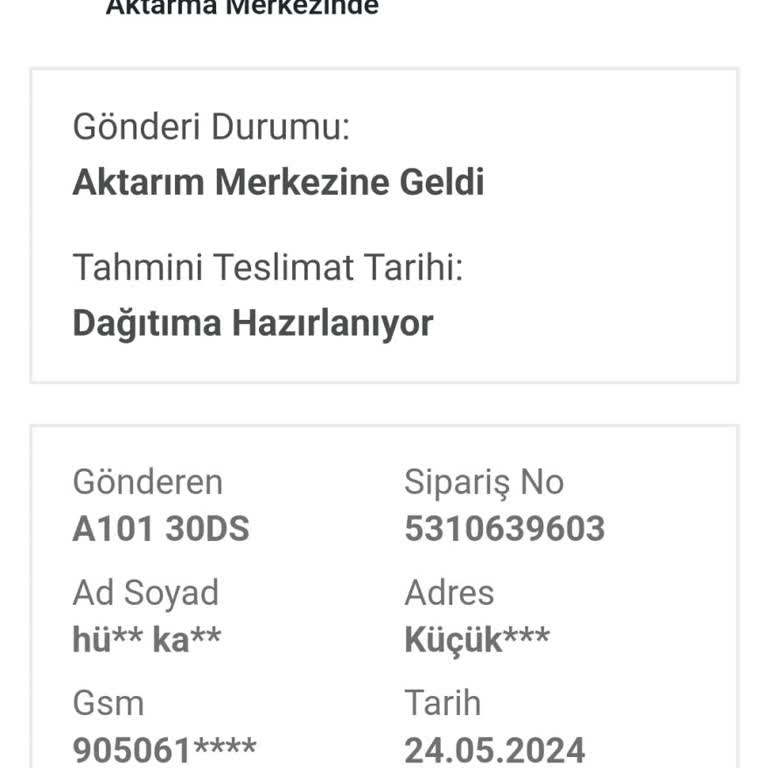 A101 Onvo TV Siparişim 10 Gündür Gelmedi, Müşteri Hizmetleri Yetersiz!