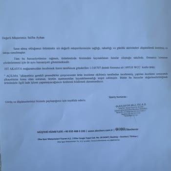 Skechers Mağduriyetimin Giderilmesini İstiyorum