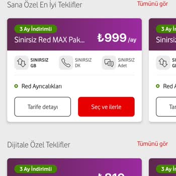 Vodafone Bilgim Dışında Fahiş Zam