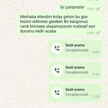 Octovan Express Geciken Kargo Ve İletişim Sorunu