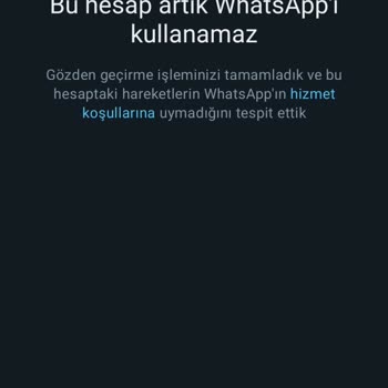 WhatsApp Acil Açılsın